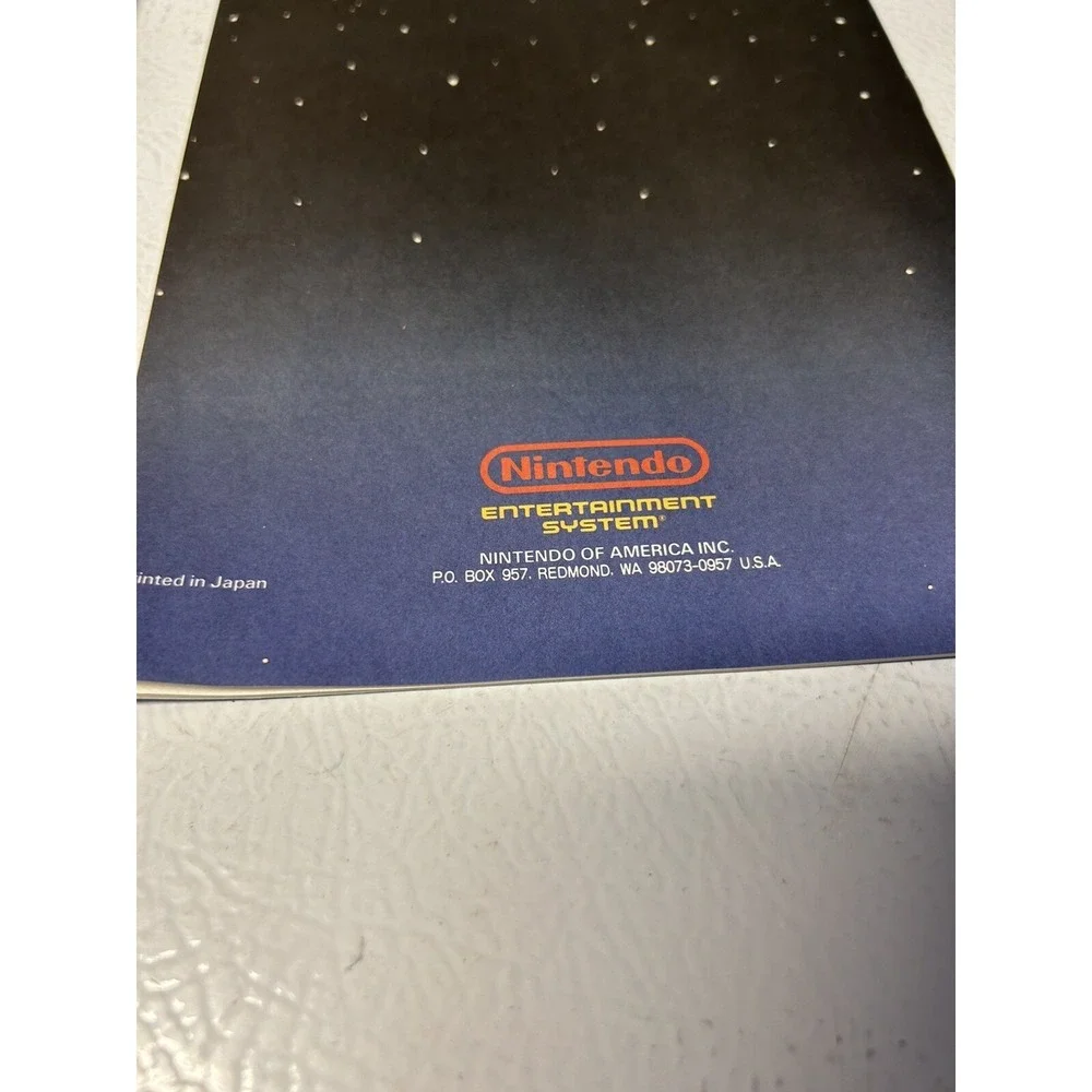 Nintendo Control Deck And Zapper Manual Plug Into The Power Insert Mint Cond